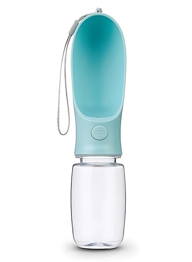 PET FUN زجاجة مياه للحيوانات الأليفة من بيت فن | موزع مياه محمول مانع للتسرب للحيوانات الأليفة | مثالي للسفر والمشي لمسافات طويلة والأنشطة الخارجية (أزرق، 350 مل) - Image 1